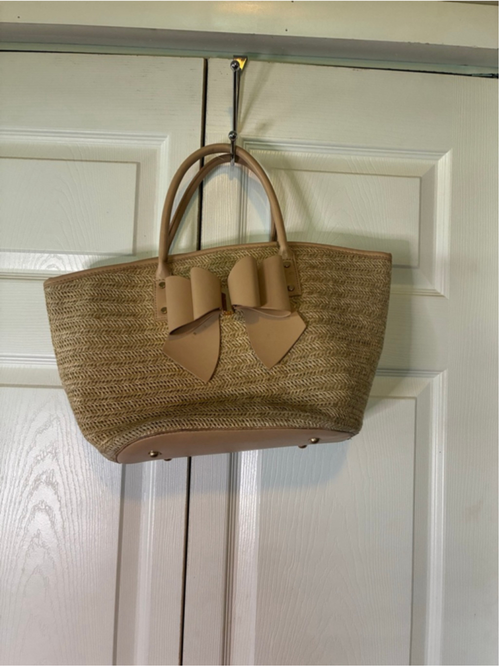 Women's LIKE DREAMS Beige Straw Tote Bag One Size